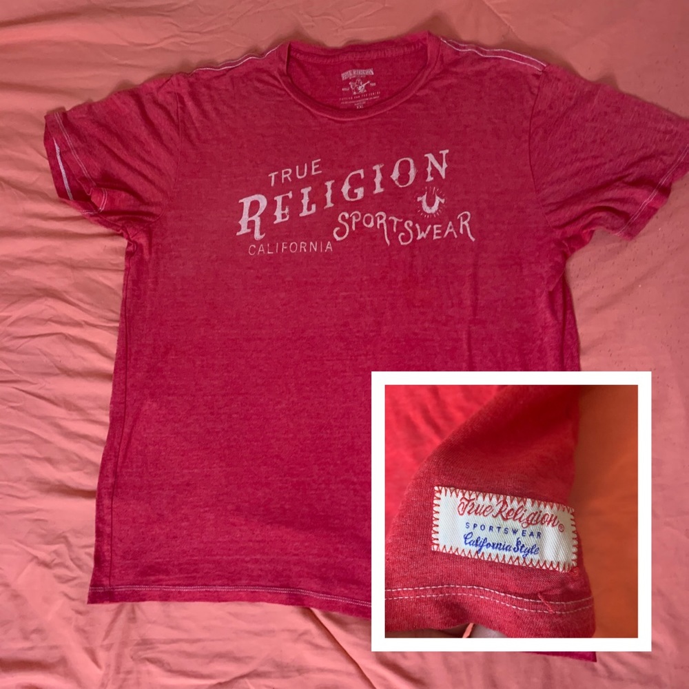 Red True Religion Tee